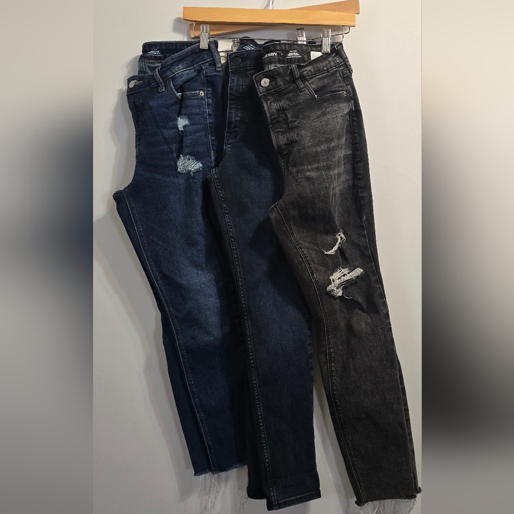 3 Pairs Old Navy Women's Skinny Jeans - Size 8